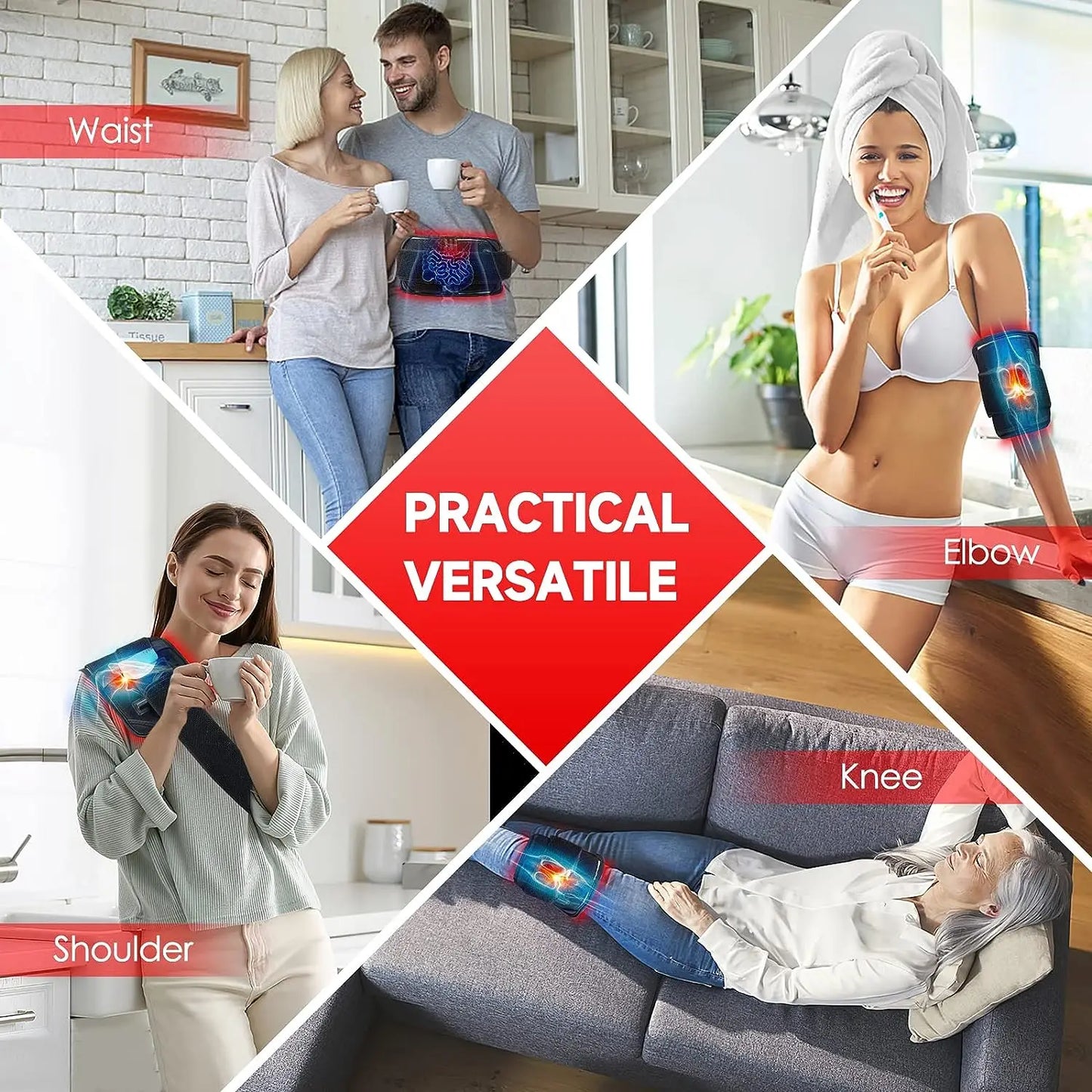 Red Light Therapy Belt – Infrared Recovery Wrap for Back, Waist & Shoulders | 660nm & 850nm Dual Light