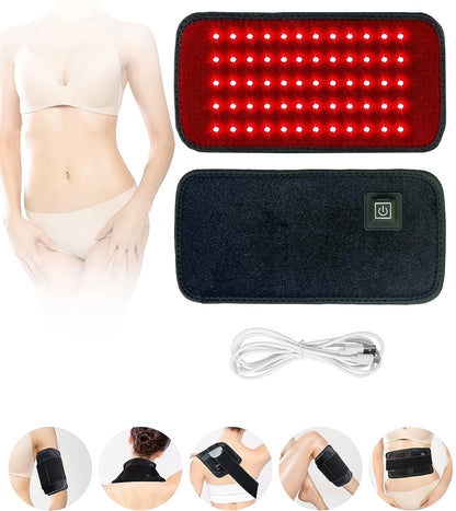 Red Light Therapy Belt – Infrared Recovery Wrap for Back, Waist & Shoulders | 660nm & 850nm Dual Light