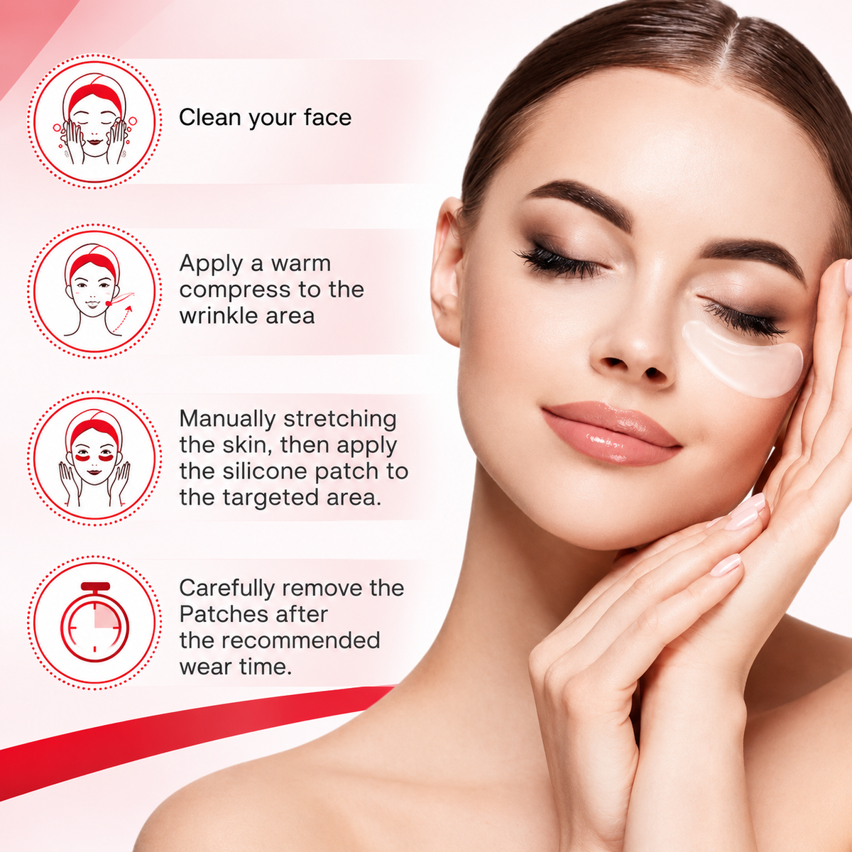 Hydrating Under-Eye Patches – Brightening & De-Puffing Gel Pads