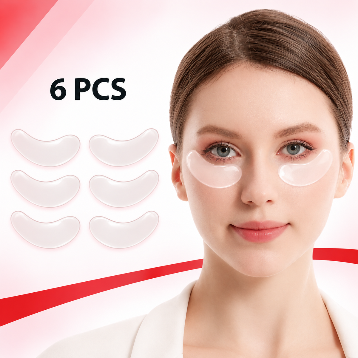 Hydrating Under-Eye Patches – Brightening & De-Puffing Gel Pads